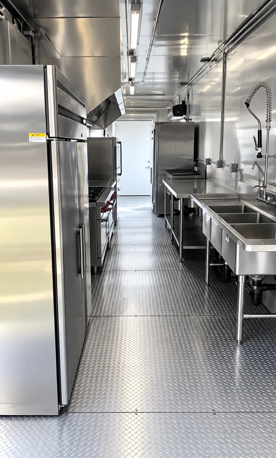 38 ft mobile kitchen trailer interior view 1